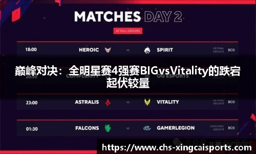 巅峰对决：全明星赛4强赛BIGvsVitality的跌宕起伏较量